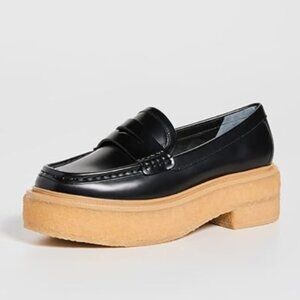 Loeffler Randall Rikki Platform Loafers - Black - Size 9.5